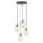Emibig Pendel Lampe Astral Stål Svart | Egnet for 4x E14 - Max 10W