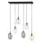 Emibig Taklampe Astral Stål Svart | Egnet for 6x E14 - Max 10W