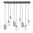 Emibig Taklampe Astral Stål Svart | Egnet for 9x E14 - Max 10W
