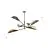 Emibig Taklampe Lotus Stål Svart | Egnet for 6x E14 - Max 10W
