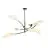 Emibig Taklampe Lotus Stål Svart | Egnet for 6x E14 - Max 10W