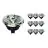 Fordelspakning 10x Noxion Lucent LED spot GU10 AR111 12W 600lm 40D - 927 ekstra varm hvit | beste fargegjengivelse - dimbar - erstatter 50W