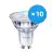 Fordelspakning 10x Philips Corepro LED Spot GU10 PAR16 2.7W 230lm 36D - 840 kald hvit | erstatter 25W