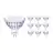 Fordelspakning 10x Philips Master Value LED Spot GU5.3 MR16 5.8W 450lm 60D - 927 ekstra varm hvit | beste fargegjengivelse - dimbar - erstatter 35W