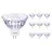 Fordelspakning 10x Philips Master Value LED Spot GU5.3 MR16 7.5W 621lm 60D - 927 ekstra varm hvit | beste fargegjengivelse - dimbar - erstatter 50W