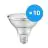Fordelspakning 10x Ledvance LED Spot E27 PAR30 10W 633lm 36D - 927 Ekstra Varm Hvit | Beste Fargegjengivelse - Dimbar - Erstatter 75W