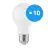 Fordelspakning 10x Bright Choice LED Pære E27 Pære Matt 4.9W 470lm - 830 Varm Hvit | Erstatter 40W