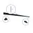 Bright Choice 1-Fase Skinnesystem 1m Svart |  incl. Endestykke og Strömkontakt