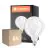 Fordelspakning 6x Ledvance Classic LED E27 Globe filament matt 7.5W 1055lm - 827 ekstra varm hvit | dimbar - erstatter 75W