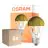 Fordelspakning 6x Osram Classic LED E27 Pære Filament Mirror Gull 4W 400lm - 827 Ekstra Varm Hvit | Erstatter 35W