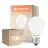 Fordelspakning 10x Ledvance Classic LED E27 Pære Matt 5.9W 806lm - 827 Ekstra Varm Hvit | Dimbar | mable - Erstatter 60W