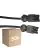 Fordelspakning 50x Noxion GST - Kompatibel Forlengelseskabel Svart - Male + Female - 1,5m - 3 pole 1,5mm2