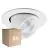 Fordelspakning 6x Noxion LED Spot Forza V2 Aluminium Hvit 28/32/36/40W - 3300/3700/4100/4500lm 36D - 930-940-957 CCT | 160mm - Utskjæring 145mm - Beste Fargegjengivelse
