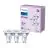 Fordelspakning 3x Philips LED Spot GU10 PAR16 5W 390lm 36D - 840 Kald Hvit