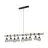 Eglo Pendel Lampe Townshend 5 Stål Tre Svart | IP20 - Egnet for 9x E27 