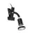 Eglo Clamp Parrini 1 Stål Svart 4.5W 345lm - 830 Varm Hvit | IP20 - Inkl. 1x GU10