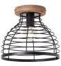 Brilliant Avia Taklampe Metall Tre Svart | 300mm - Egnet for 1x E27