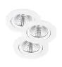 Fordelspakning 3x Nordlux Spot Fremont Metall Hvit 4.5W 345lm 36D - 827 Ekstra Varm Hvit | 85mm - IP23- Dimbar
