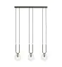 Emibig Pendel Lampe Glam Stål Svart | Egnet for 3x E14 - Max 10W