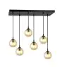 Emibig Pendel Lampe Cosmo Stål Svart | Egnet for 6x E14 - Max 10W