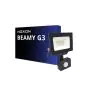 Noxion LED Flomlys Beamy G3.1 Svart 20W 2200lm 100D - 840 Kald Hvit | IP44 - Bevegelses- og Lyssensor - Symmetrisk 