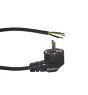 Noxion Power Strømforsyningskabel Svart - Schuko Europlug + Åpne ender - 5m - 3 pole 0,75mm2