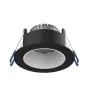 Noxion LED Spot Ares Dyp Svart 6W 540lm 927-940 3CCT - med Inner Sirkel Hvit | Utskjæring 68mm