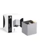 D'Lite Veggbelysning Nova Sølv Up & Down 4.9W 480lm - 830 Varm Hvit | IP54 - Justerbar strålevinkel