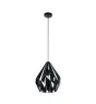 Eglo Pendel Lampe Carlton 1 Stål Svart | IP20 - Egnet for 1x E27 