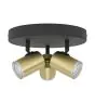 Eglo Taklampe Consuma 1 Stål Svart Gull | IP44 - Egnet for 3x GU10 