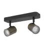 Eglo Taklampe Consuma 1 Stål Bronse Svart | IP44 - Egnet for 2x GU10 