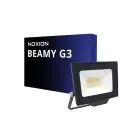 Noxion LED Flomlys Beamy G3.1 Svart 20W 2200lm 100D - 840 Kald Hvit | IP65 - Symmetrisk 