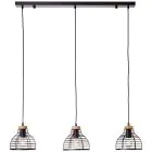 Brilliant Avia Pendel Lampe Metall Tre Svart Tre | Egnet for 3x E27