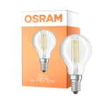 Osram Parathom Classic LED E14 Ball Filament Klar 4W 470lm - 827/840 Ekstra Varm Hvit / Kald Hvit | Relax og Active - Erstatter 40W