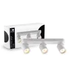 D'Lite Tak Spot Clio Hvit Vippbar| Egnet for 3x GU10