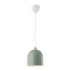 Nordlux Gaston Pendel Lampe Metall og Tre Grønn | Egnet for E27