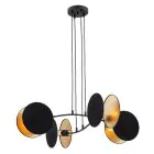 Emibig Pendel Lampe Motif Stål Svart | Egnet for 4x E27 - Max 15W