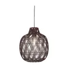 Good&Mojo Pendel Lampe Mendoza Bambus Burgundy L | Egnet for 1x E27 