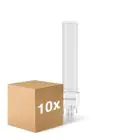 Fordelspakning 10x Noxion Lucent PL-S LED 4.3W - 830 Varm Hvit | 2-Stift - Erstatter 9W