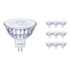Fordelspakning 10x Philips Corepro LED Spot GU5.3 MR16 7W 621lm 36D - 830 varm hvit | erstatter 50W