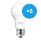 Fordelspakning 6x Philips MASTER Value LED Pære E27 Pære matt 7.8W 1055lm - 927 ekstra varm hvit | beste fargegjengivelse - dimbar - erstatter 75W