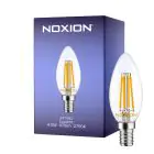 Noxion Lucent LED E14 Mignon filament klar 4.5W 470lm - 827 ekstra varm hvit | erstatter 40W