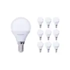 Fordelspakning 10x Noxion Lucent Lustre LED E14 Ball matt 2.5W 250lm - 827 ekstra varm hvit | erstatter 25W