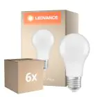 Fordelspakning 6x Ledvance Classic LED E27 Pære matt 8.8W 806lm - 827 ekstra varm hvit | dimbar - erstatter 60W
