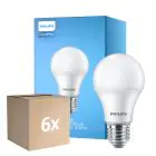 Fordelspakning 6x Philips Corepro LED Pære E27 Pære matt 10W 1055lm - 827 ekstra varm hvit | erstatter 75W