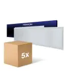 Fordelspakning 5x Noxion LED Panel Ecowhite V4.0 28W 3400lm - 840 Kald Hvit | 120x30cm - UGR 
