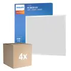 Fordelspakning 4x Philips LED Panel Ledinaire RC065B 28W 3400lm - 840 Kald Hvit | 60x60cm - UGR 