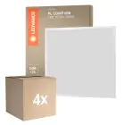 Fordelspakning 4x Ledvance LED panel Kompakt Aluminium Hvit 33W 3630lm - 865 daglys | 60x60cm