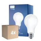 Fordelspakning 4x Philips Classic LED Pære E27 Pære matt 17.5W 2452lm - 827 ekstra varm hvit | erstatter 150W
