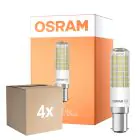 Fordelspakning 4x Osram Special T Slim LED B15d Klar 6.5W 806lm - 827 Ekstra Varm Hvit | Erstatter 60W
